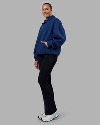 Woman wearing MVP Oversized Hoodie - Midnight Blue | Model:Charlize | Size:XS | Thumbnail Index: 10
