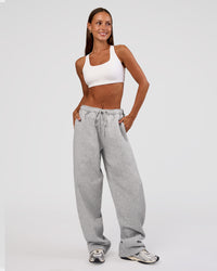 Woman wearing MVP Straight Leg Pant - Light Grey Marl | Model:Brylee | Size:XS | Thumbnail Index: 10
