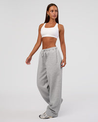 Woman wearing MVP Straight Leg Pant - Light Grey Marl | Model:Brylee | Size:XS | Thumbnail Index: 4