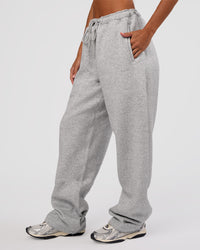 Woman wearing MVP Straight Leg Pant - Light Grey Marl | Model:Brylee | Size:XS | Thumbnail Index: 12