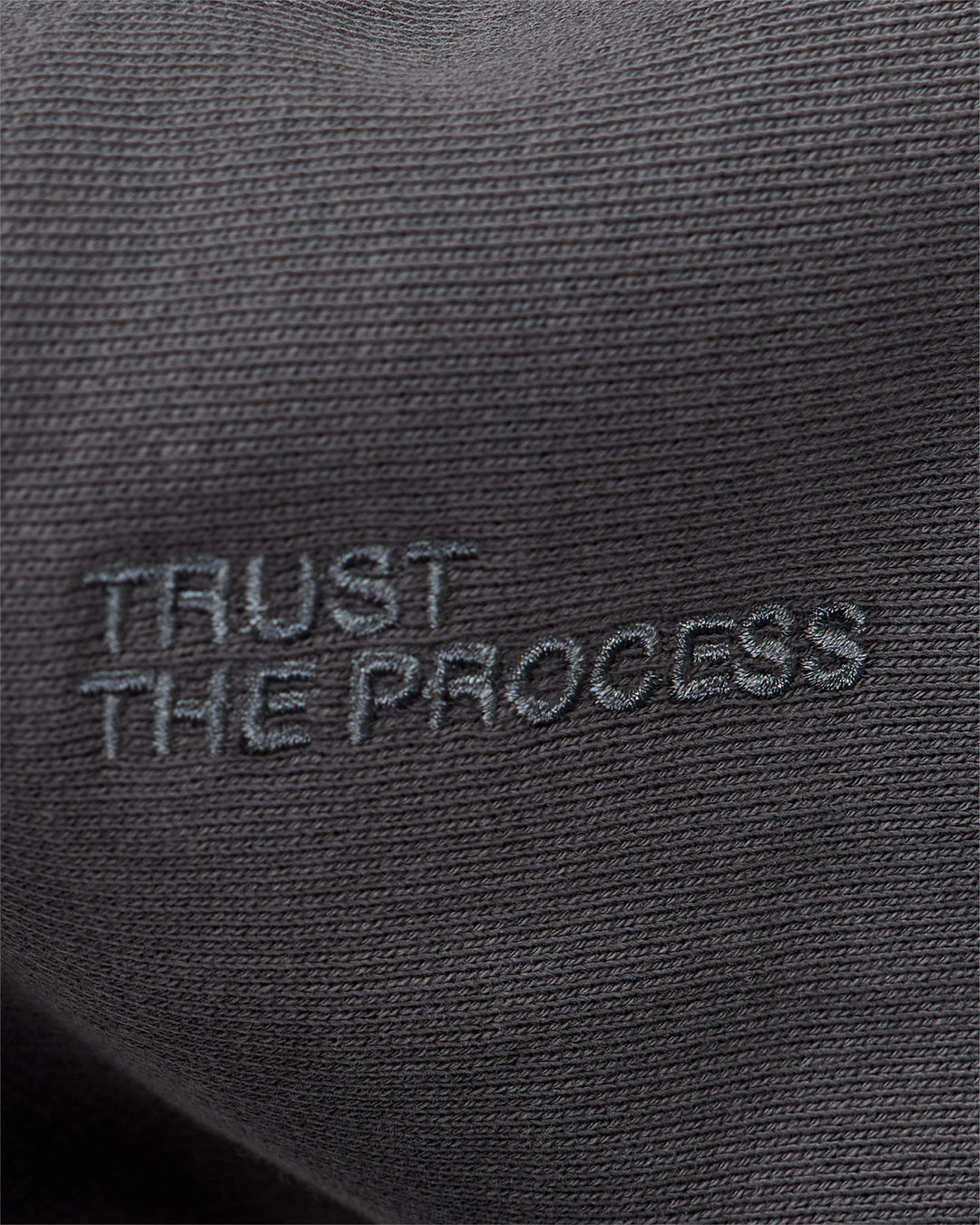 Woman wearing Memory In Motion Ultra Heavyweight Washed Hoodie - Dark Storm Washed | Model:Leilani | Size:XS - view 17