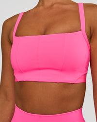 Woman wearing Momentum Corset Sports Bra - Sugar Plum | Model:Brylee | Size:XS | Thumbnail Index: 3