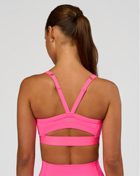 Woman wearing Momentum Corset Sports Bra - Sugar Plum | Model:Brylee | Size:XS | Thumbnail Index: 4