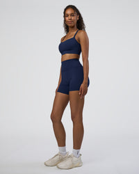 Woman wearing Momentum Sports Bra D/DD/E - Future Navy | Model:Jordan | Size:XS | Thumbnail Index: 4