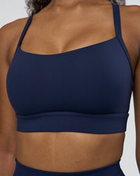 Woman wearing Momentum Sports Bra D/DD/E - Future Navy | Model:Jordan | Size:XS | Thumbnail Index: 3