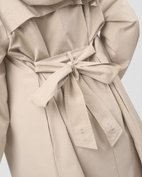 Woman wearing On the Move Trench Coat - Shale Beige | Model:Brylee | Size:XS | Thumbnail Index: 2