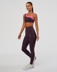 Woman wearing Progression Ultra High-Rise Full Length Legging - Midnight Plum | Model:Brylee | Size:XS | Thumbnail Index: 7