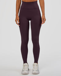 Woman wearing Progression Ultra High-Rise Full Length Legging - Midnight Plum | Model:Brylee | Size:XS | Thumbnail Index: 5