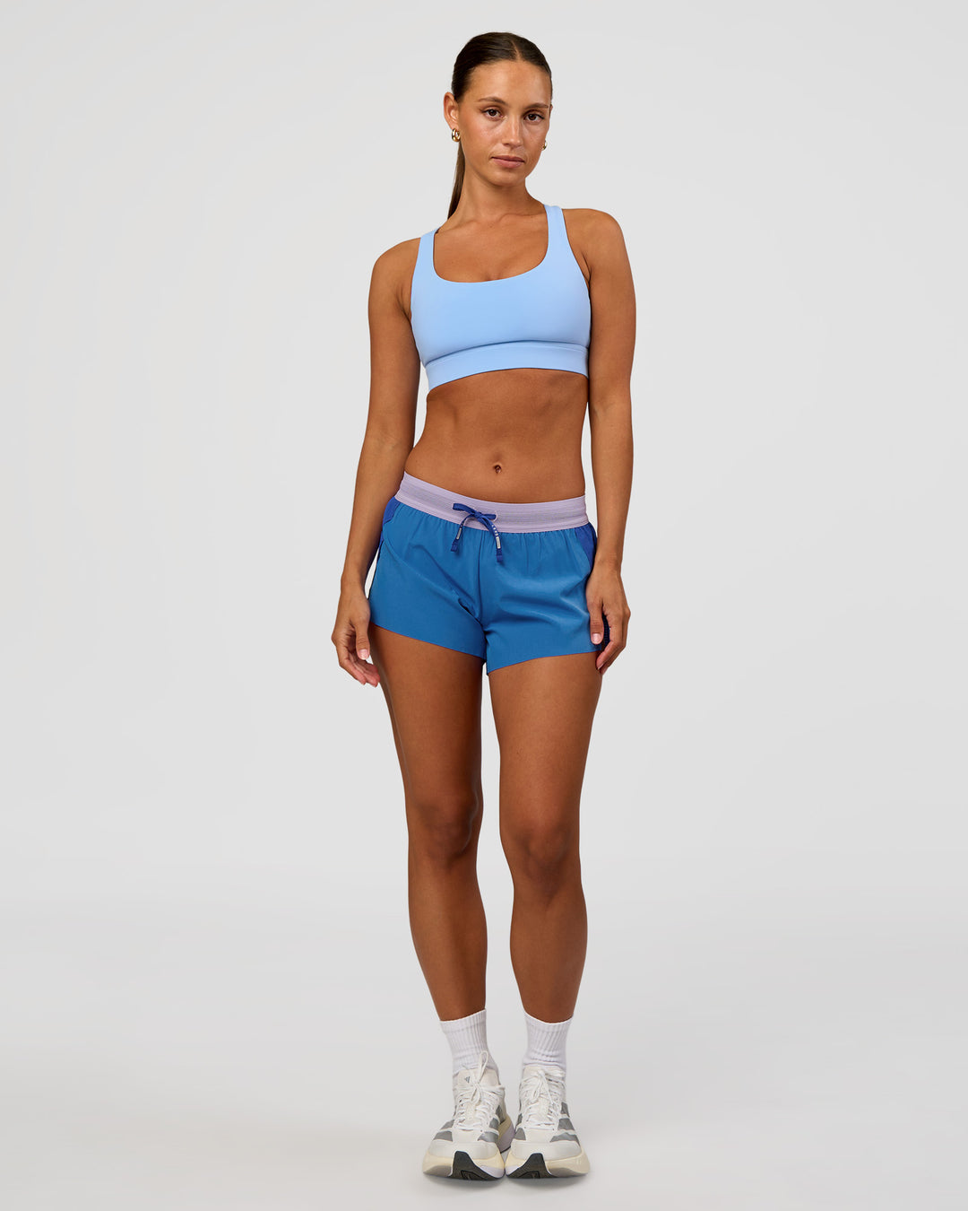 Woman wearing Race Day Sports Bra - Open Air | Model:Brylee | Size:XS - view 8