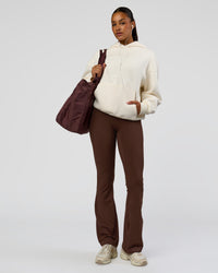 Woman wearing Shadow Mode Oversized Hoodie - Off White | Model:Rosie | Size:XS | Thumbnail Index: 4