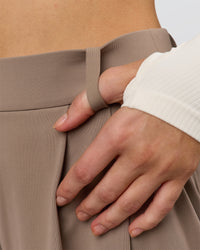 Woman wearing StretchShift Wide Leg Pant - Taupe Ash | Model:Leilani | Size:XS | Thumbnail Index: 5