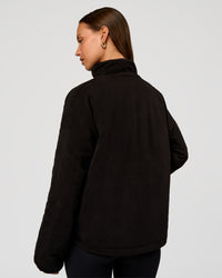 Woman wearing Thrive Reversible Jacket - Black | Model:Brylee | Size:XS | Thumbnail Index: 6
