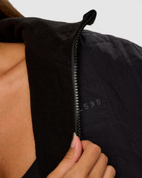 Woman wearing Thrive Reversible Jacket - Black | Model:Brylee | Size:XS | Thumbnail Index: 7