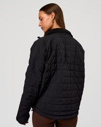 Woman wearing Thrive Reversible Jacket - Black | Model:Brylee | Size:XS | Thumbnail Index: 3