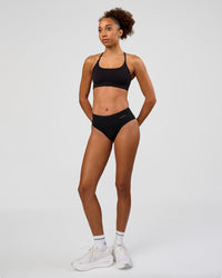 Woman wearing Turbo Track Brief in Black | Model:Txai | Size:XS | Thumbnail Index: 2