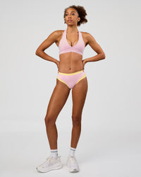 Woman wearing Turbo Track Brief in Marshmallow-Lemon | Model:Txai | Size:XS | Thumbnail Index: 2