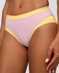 Woman wearing Turbo Track Brief in Marshmallow-Lemon | Model:Txai | Size:XS | Thumbnail Index: 3