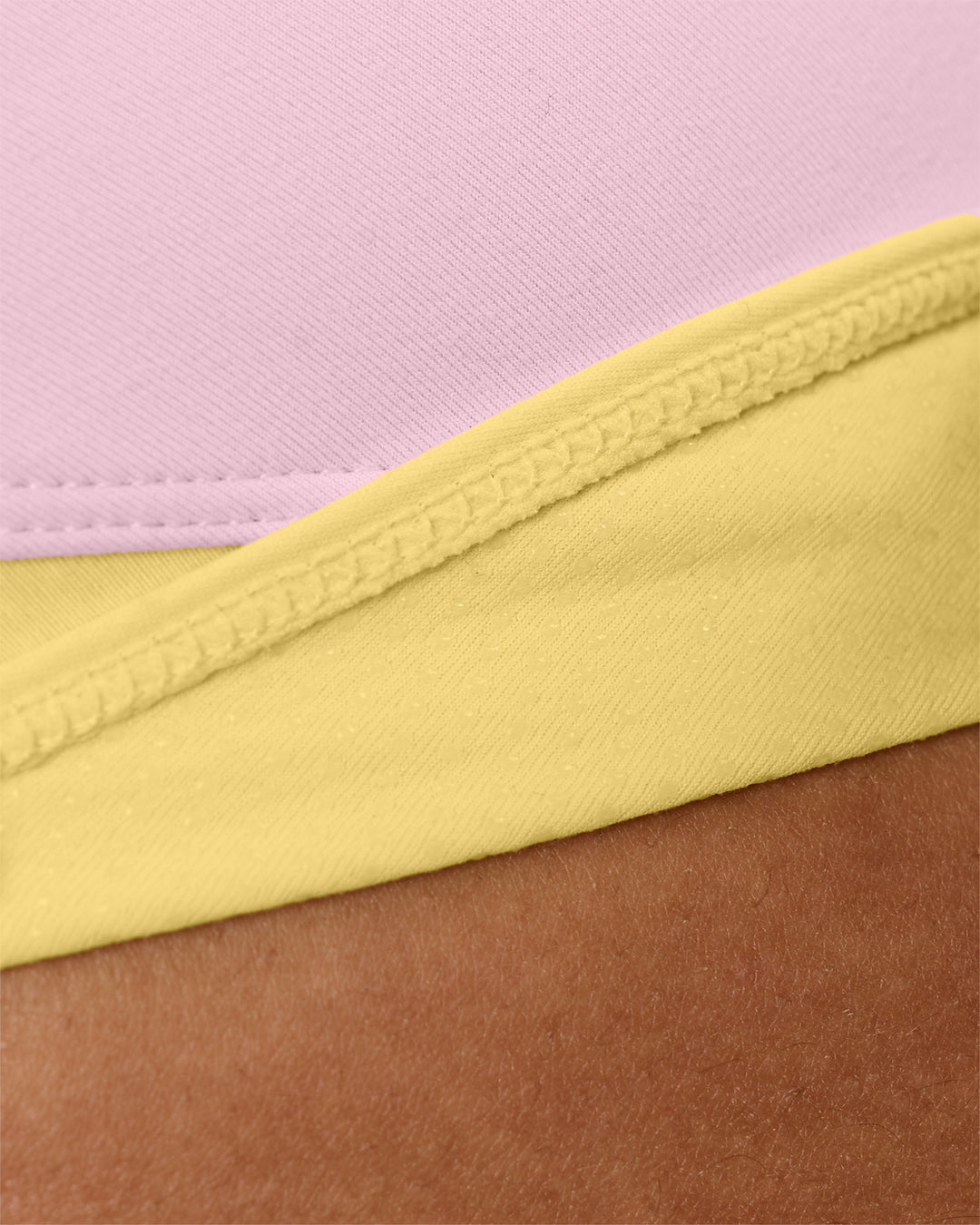 Woman wearing Turbo Track Brief in Marshmallow-Lemon | Model:Txai | Size:XS - view 8