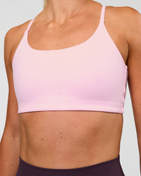 Woman wearing Twist Sports Bra - Marshmallow | Model:Emelia | Size:XS | Thumbnail Index: 6