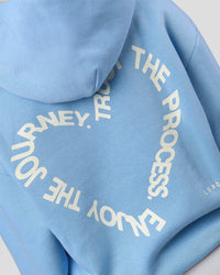 Woman wearing Unisex Love The Process Oversize Hoodie - Open Air-Off White | Model:Rosie | Size:XS | Thumbnail Index: 4