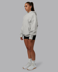 Woman wearing MVP Oversized Hoodie - Digital Mist | Model:Tylah | Size:XS | Thumbnail Index: 9