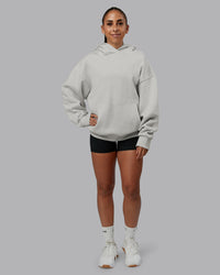 Woman wearing MVP Oversized Hoodie - Digital Mist | Model:Tylah | Size:XS | Thumbnail Index: 4