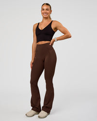 Woman wearing Vitality Long Line Sports Bra - Black | Model:Maja | Size:XS | Thumbnail Index: 2