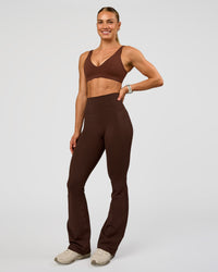 Woman wearing Vitality Sports Bra - Hot Chocolate | Model:Maja | Size:XS | Thumbnail Index: 3
