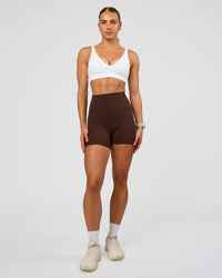 Woman wearing Vitality Sports Bra - White | Model:Maja | Size:XS | Thumbnail Index: 6