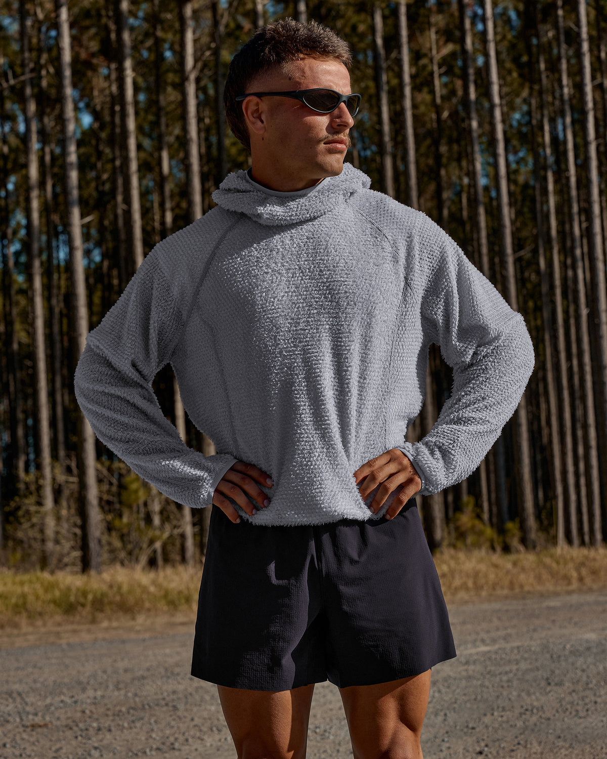 Man wearing AirTherma Hoodie - Alloy - view 1