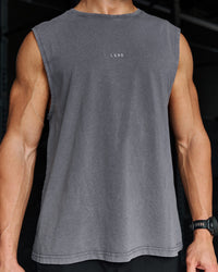 Campaign image of Base FLXCotton Tank Regular Fit -8cm - Dark Storm Washed | Thumbnail Index: 7
