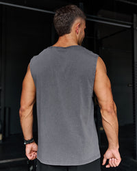 Campaign image of Base FLXCotton Tank Regular Fit -8cm - Dark Storm Washed | Thumbnail Index: 8