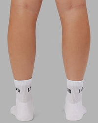 Daily Quarter Crew Sock - White | Thumbnail Index: 1