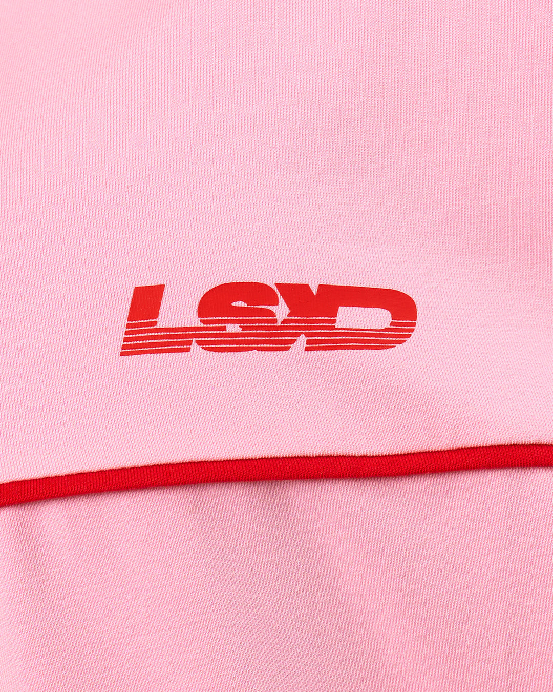 Duo wearing Inline Heavyweight FLXCotton Oversized Tee - Pink Rose-Flame | Model:Rhiley | Size:XS | Model:Xav | Size:L - view 19