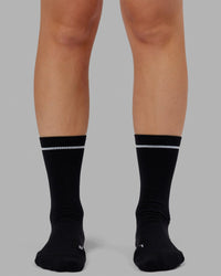 Fast Performance Crew Sock Black-White | Thumbnail Index: 3