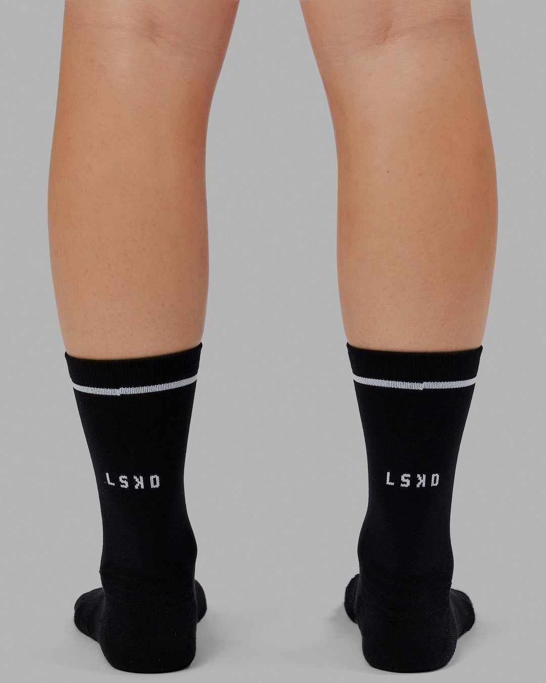 Fast Performance Crew Sock Black-White - view 3