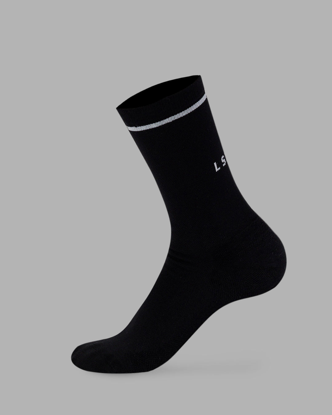 Fast Performance Crew Sock Black-White - view 1
