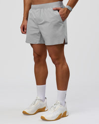 Man wearing Hybrid Lined 5" Short - Alloy | Model:Jaiden | Size:L | Thumbnail Index: 9