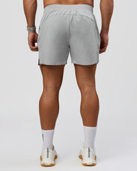 Man wearing Hybrid Lined 5" Short - Alloy | Model:Jaiden | Size:L | Thumbnail Index: 5