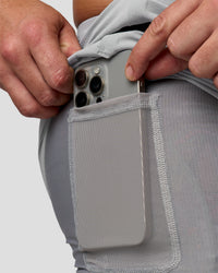 Man wearing Hybrid Lined 5" Short - Alloy | Model:Jaiden | Size:L | Thumbnail Index: 11