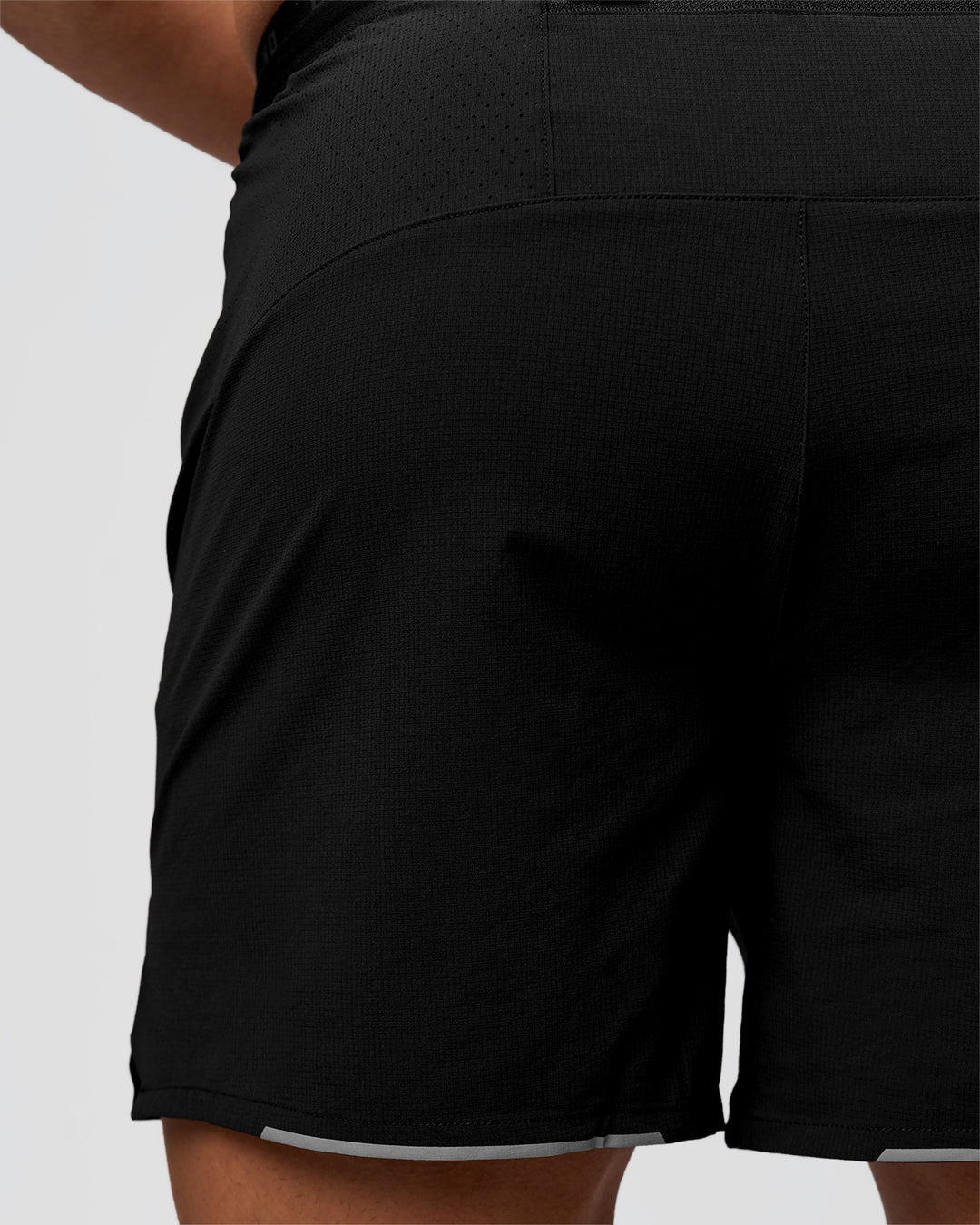 Man wearing Pace 5" Lined Ripstop Short - Black | Model:Jaiden | Size:L - view 12