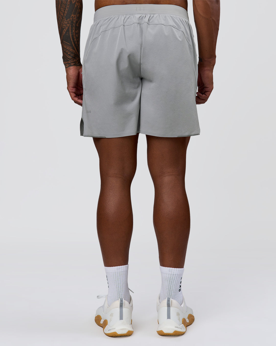 Man wearing Hybrid Lined 7" Short - Alloy | Model:Xav | Size:L - view 7