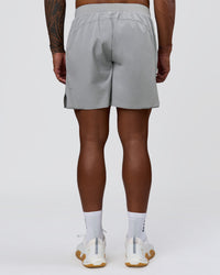 Man wearing Hybrid Lined 7" Short - Alloy | Model:Xav | Size:L | Thumbnail Index: 6