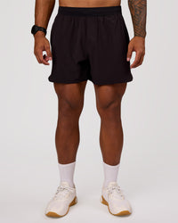 Man wearing Lift 6" Short - Black-Reflective | Model:Xav | Size:L | Thumbnail Index: 3