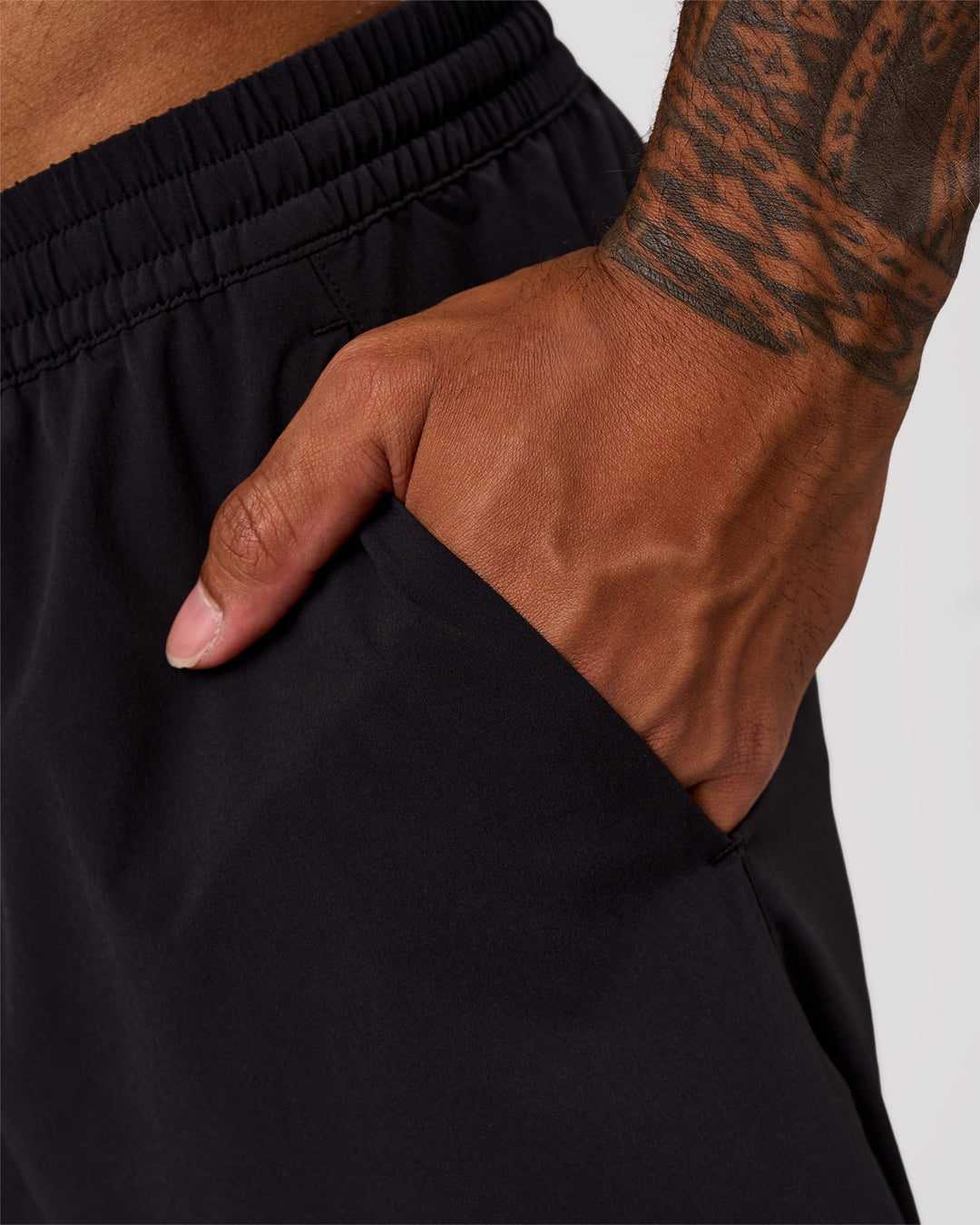 Man wearing Rep Movement 9" Training Short - Black | Model:Xav | Size:L - view 8