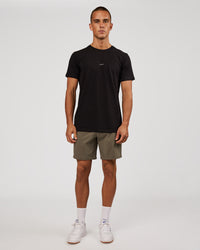 Man wearing Base FLXCotton Tee - Black | Model:Albert | Size:M | Thumbnail Index: 2