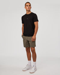 Man wearing Base FLXCotton Tee - Black | Model:Albert | Size:M | Thumbnail Index: 3