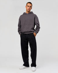 Man wearing Base Oversized Hoodie - Duskstone | Model:Albert | Size:M | Thumbnail Index: 9