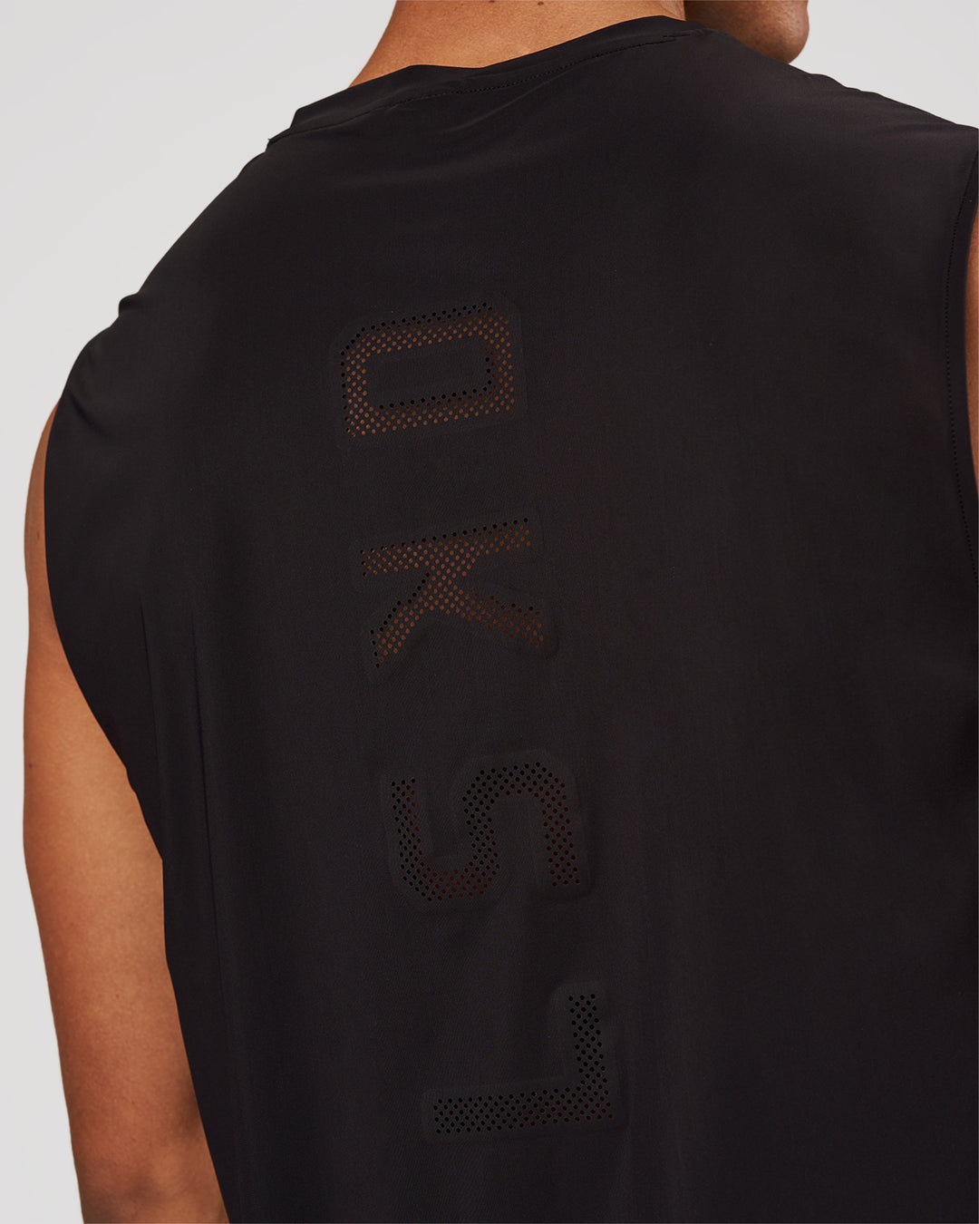 Man wearing Cadence Swift Muscle Tank - Black | Model:Albert | Size:M - view 5