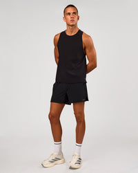 Man wearing Cadence Swift Tank - Black | Model:Albert | Size:M | Thumbnail Index: 5